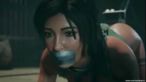 סרטי סקס Lara Croft BDSM fucked and creampied 2020