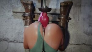 סרטי סקס Lara Croft Fucked By Sex Machine [wildeerstudio]